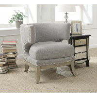 Coaster Furniture 902560 Barrel Back Accent Chair Grey and Weathered Grey